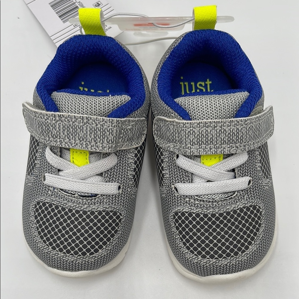 NWT Carter's Just One You Baby Boys' Trainee Gray & Blue Sneakers Size 3